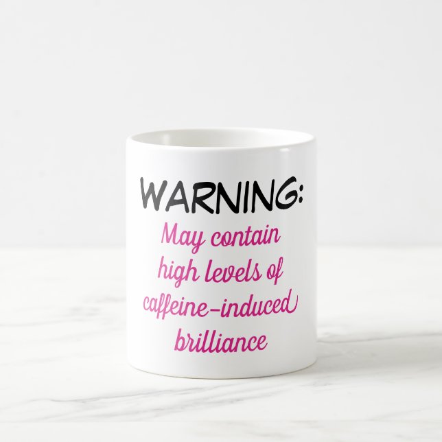 Warning: May contain high levels of ... Coffee Mug (Center)