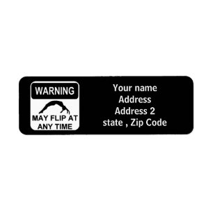 Warning may flip return address label