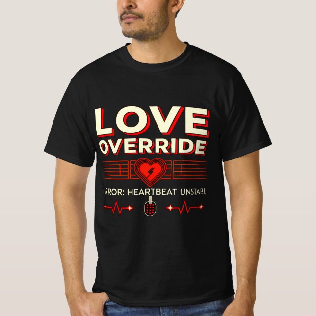 Warning: May Spontaneously Overwrite Emotions  T-Shirt (Front)