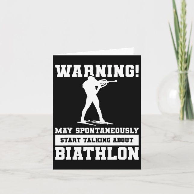Warning May Spontaneously Start Talking About Biat Card (Front)