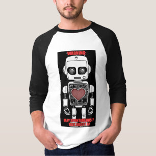 Warning: May Talk About AI Men's 3/4 sleeve Raglan T-Shirt