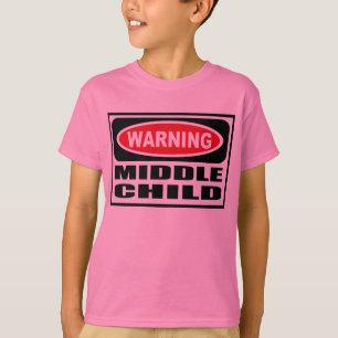 Warning MIDDLE CHILD Kid's T-Shirt