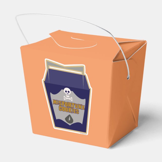 Warning Misfortune Cookies Halloween Slogan Favour Box (Back Side)