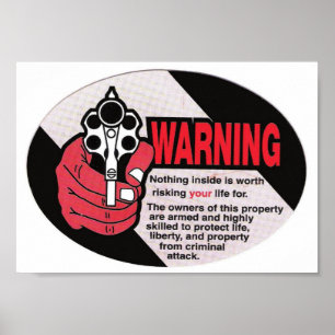 Warning - Nothing Inside Worth Dying For Poster