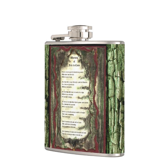Warning of Fate To Come Hip Flask (Left)