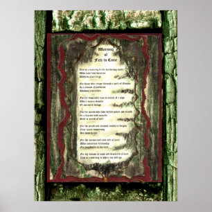 Warning of Fate To Come Poster