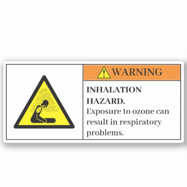 Warning/Ozone Warning Label (Front)