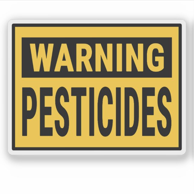 Warning Pesticides  (Front)