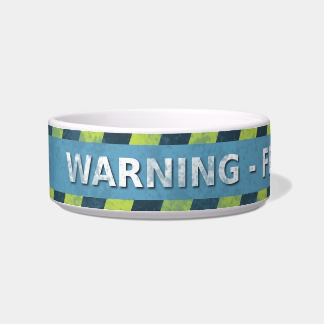 Warning Pet Bowls (Left)