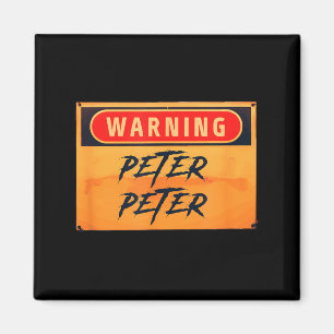 Warning Peter Peter Pumpkin Eater Funny Halloween Magnet
