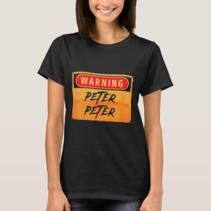 Warning Peter Peter Pumpkin Eater Funny Halloween T-Shirt