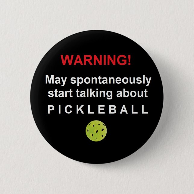 Warning Pickleball V3gen-ar Button (Front)