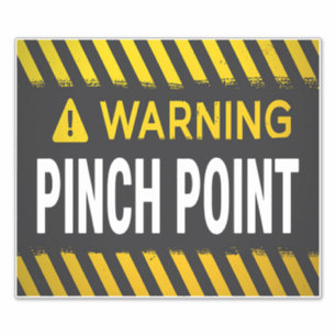 Warning Pinch Point 