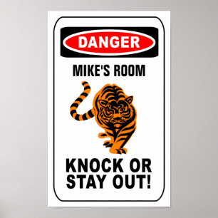 Warning poster - customise!