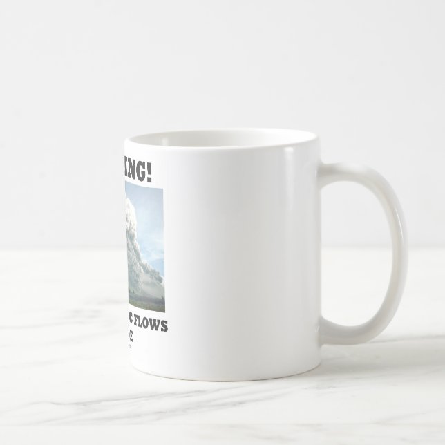 Warning! Pyroclastic Flows Inside (Volcanology) Coffee Mug (Right)