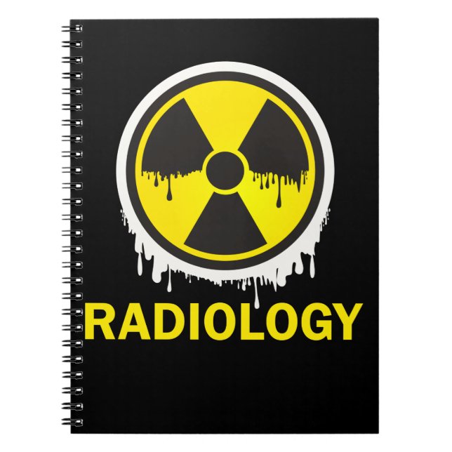 Warning Radiology Symbol Xray Radiologist Notebook (Front)
