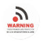 Warning Security Sticker