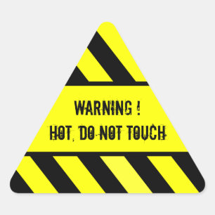 warning sign, HOT Triangle Sticker