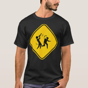 Warning Sign Trumpet Funny Trumpeter Instrument Lo T-Shirt