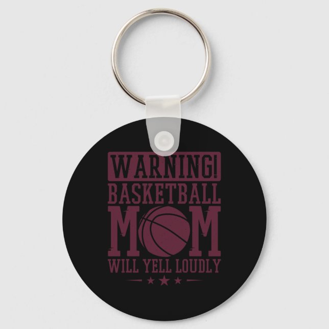 Warning Sketll Mum Will Yell Loudly1  Key Ring (Front)