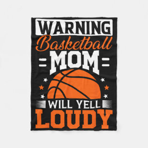 Warning Sketll Mum Will Yell Loudly For A Mum Fleece Blanket