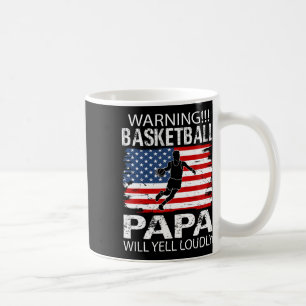 Warning Sketll Papa Yell Funny Sketll Papa Coffee Mug