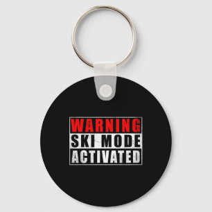 Warning Ski Mode Activated 1  Key Ring