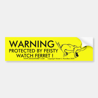"WARNING" Snoozer Bumper Sticker