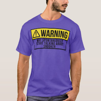 Warning Sports Snooker boy retro T-Shirt