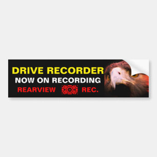 Warning Sticker:Golden Eagle Bumper Sticker