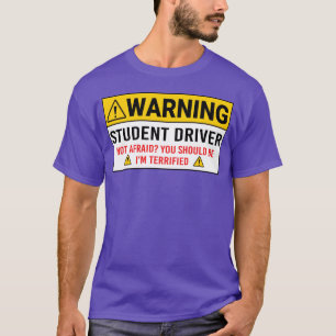Warning Student Driver Car Safety Vehicle New retr T-Shirt