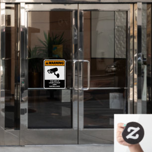 Warning This Area Under 24 Hour Surveillance Shop