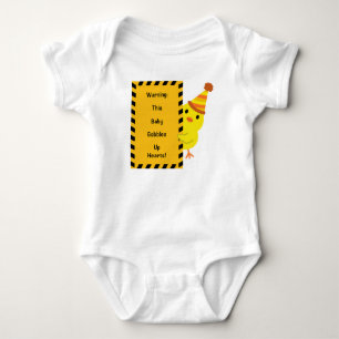 Warning: This Baby Gobbles Up Hearts! Thanksgiving Bodysuit