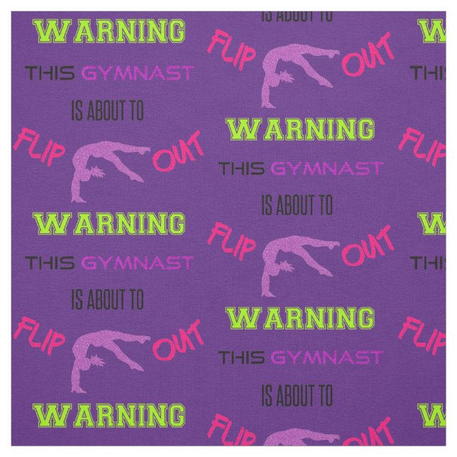 Warning This Gymnast Is About To Flip Out Fabric (Swatch)