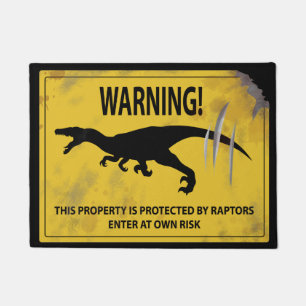 Warning! This Property is Protected by Raptors Doormat