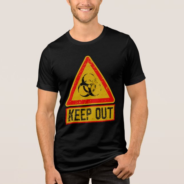 Warning  Tri-Blend shirt (Front)