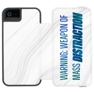 Warning Weapon of Mass Distraction Incipio Watson™ iPhone 5 Wallet Case