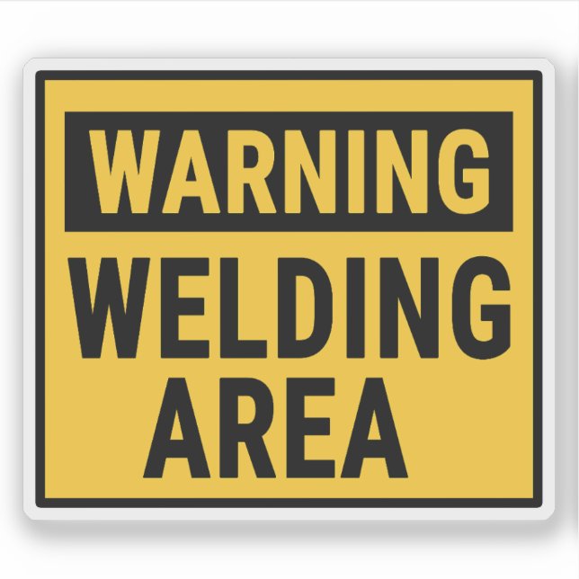 Warning Welding Area  (Front)