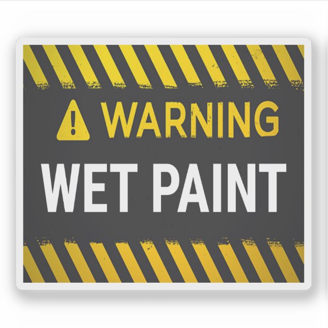 Warning Wet Paint (Front)