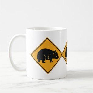Warning Wombat Crossing Coffee Mug