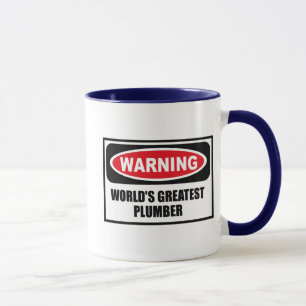 Warning WORLD'S GREATEST PLUMBER Mug