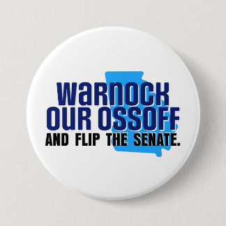 Warnock Our Ossoff 7.5 Cm Round Badge