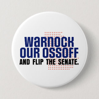 Warnock Our Ossoff 7.5 Cm Round Badge