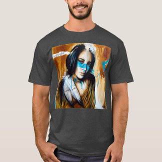 Warpaint Native American Art Tim Miklos  T-Shirt