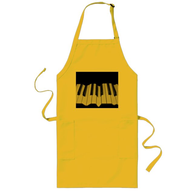 Warped Piano Keys Long Apron (Front)