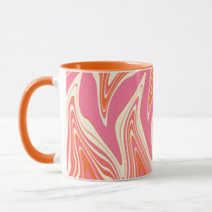 Warped - Pink, Orange and Cream Mug