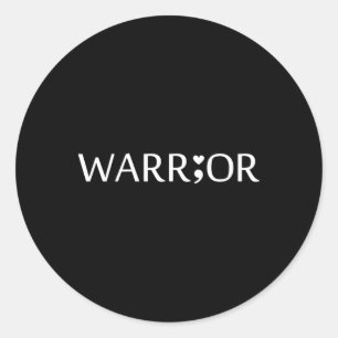 Warr;or Mental Health Awareness Classic Round Sticker