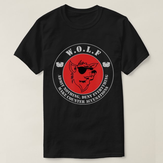Warrant Officer Liberation Front (W.O.L.F.) CW2 CW T-Shirt (Design Front)