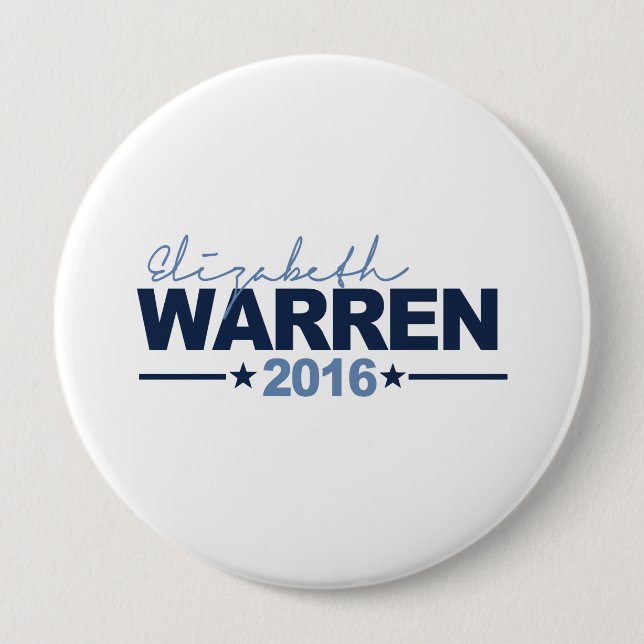 WARREN 2016 CAMPAIGN SIGN - 2016.png 10 Cm Round Badge (Front)