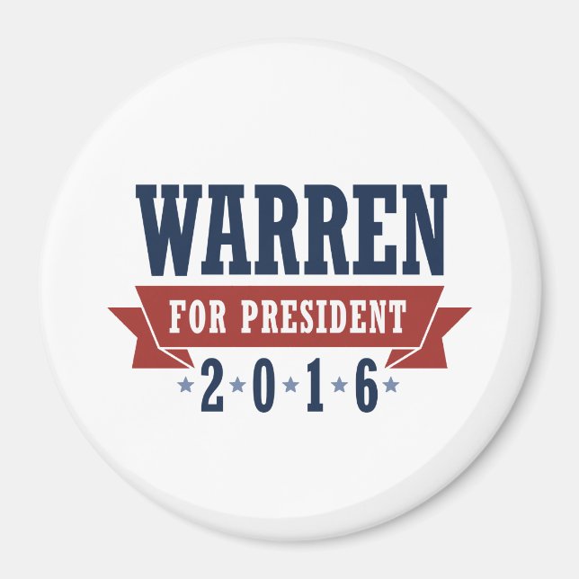 WARREN 2016 CERTIFIED RIBBON MAGNET (Front)